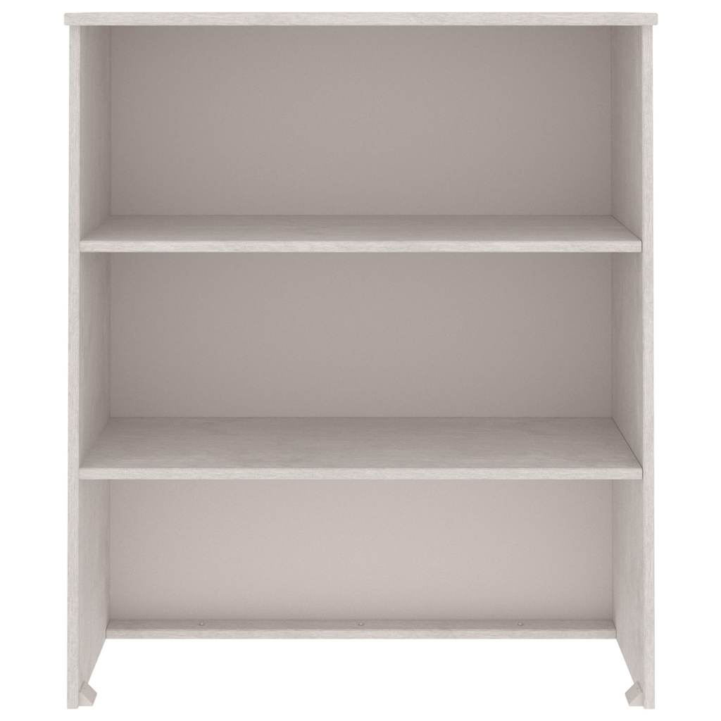 Highboard-Oberteil HAMAR Weiß 85x35x100 cm Massivholz
